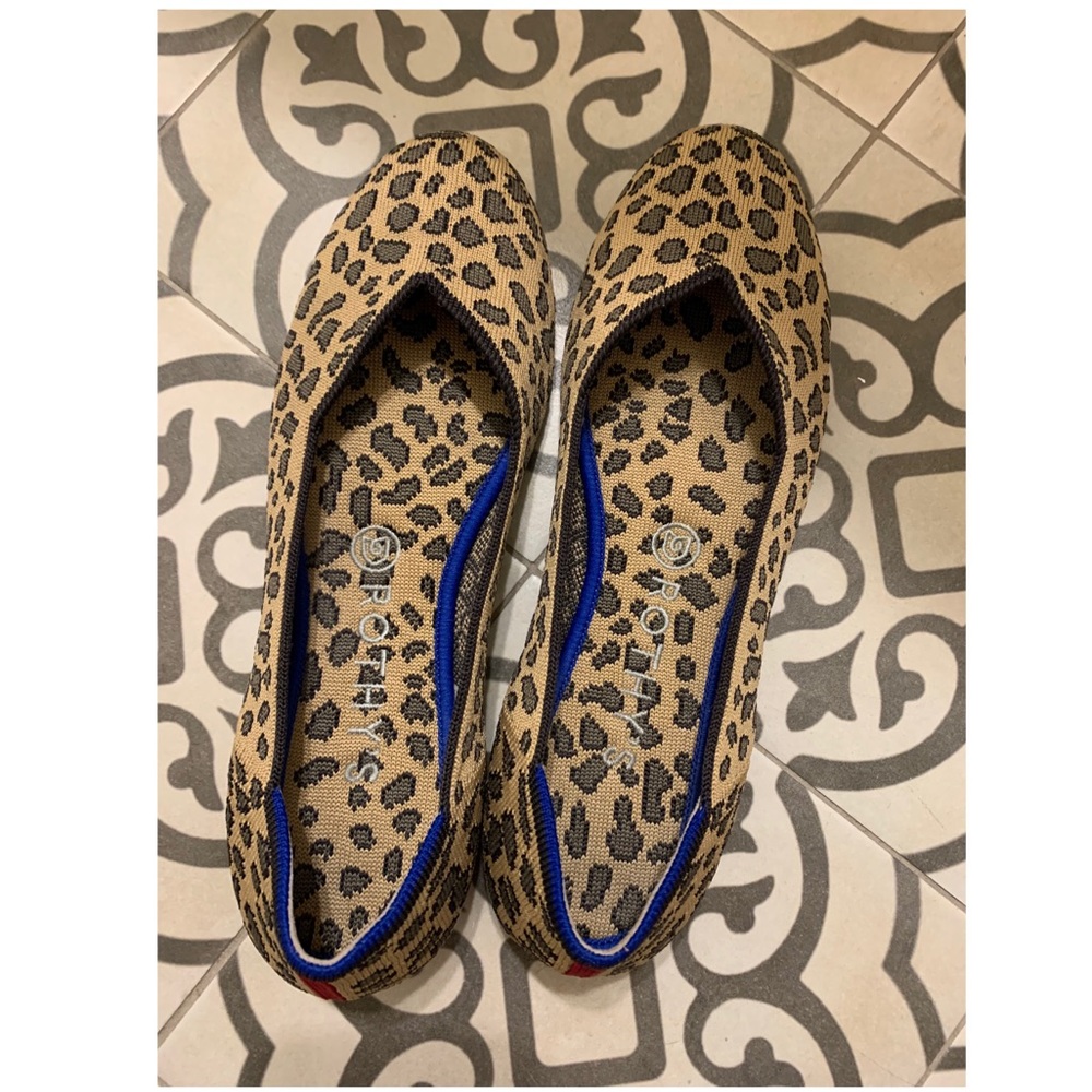 Rothy’s spotted leopard flats - 8.5